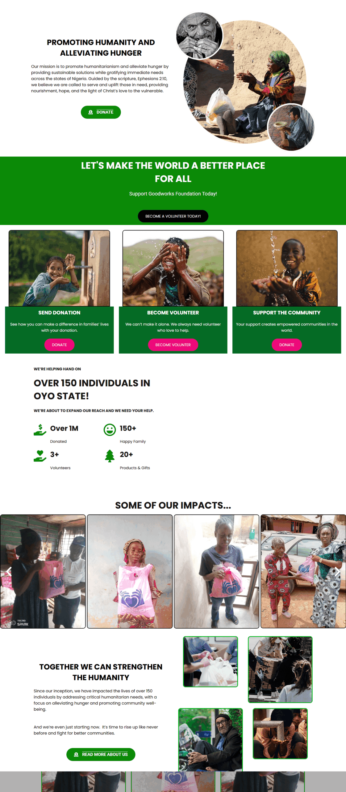 charity website goodworkfoundation